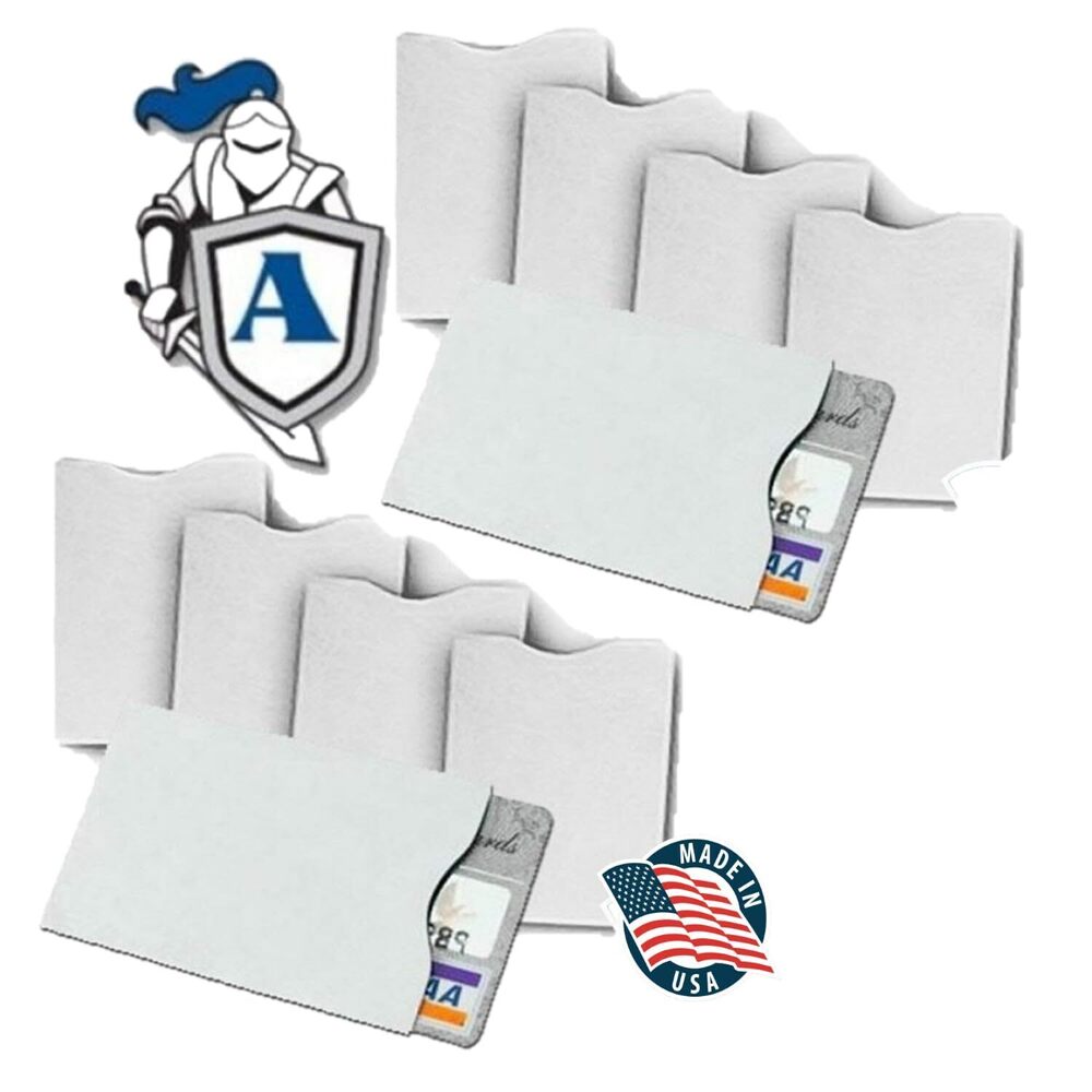 2531 TYVEK Credit Card Sleeves 100% MADE IN USA - Anti-theft for Travel
